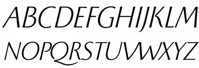 Beatrix Antiqua Light Italic Polices MAJUSCULES