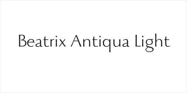 Beatrix Antiqua Light Logo