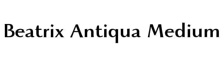 Beatrix Antiqua Medium  font caratteri gratis