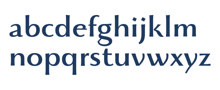 Beatrix Antiqua Medium Lowercase