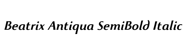 Beatrix Antiqua SemiBold Italic  baixar fontes gratis