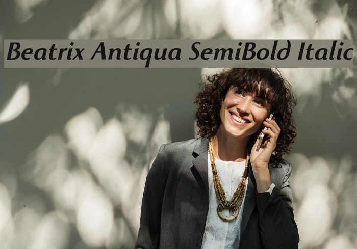Beatrix Antiqua SemiBold Italic Example 1