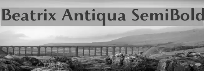 Beatrix Antiqua SemiBold Font examples