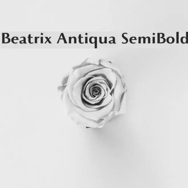 Beatrix Antiqua SemiBold Font examples