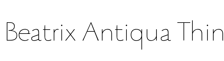 Beatrix Antiqua Thin  免费字体下载