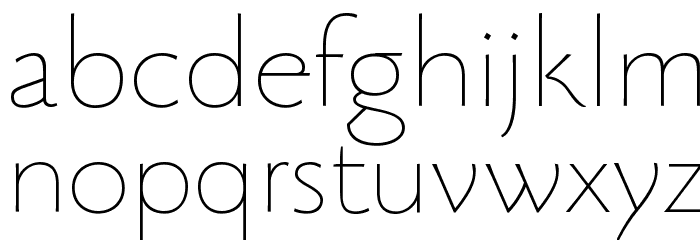 Beatrix Antiqua Thin Font LOWERCASE