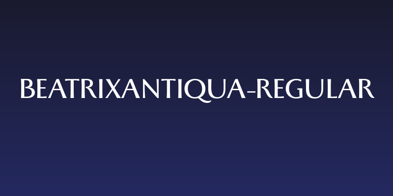 BeatrixAntiqua-Regular Social Header