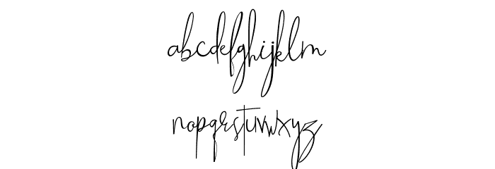 BeatrixSignature Font LOWERCASE