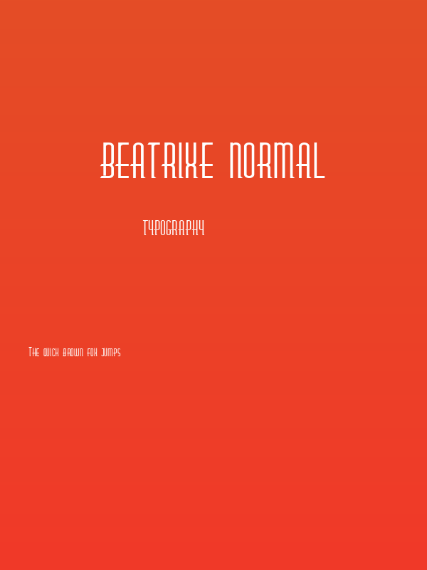Beatrixe normal Poster