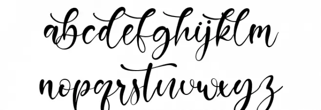 Beatriz Abilla Schriftart Kleinbuchstaben