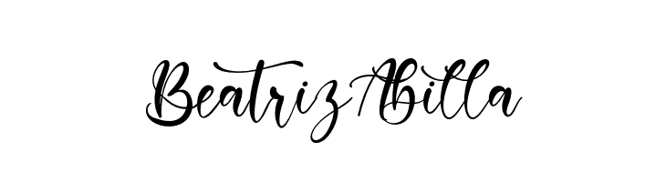 BeatrizAbilla  Free Fonts Download