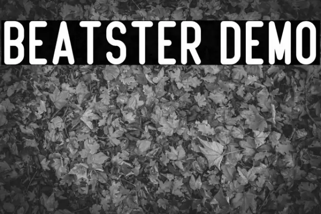 Beatster Demo Font examples