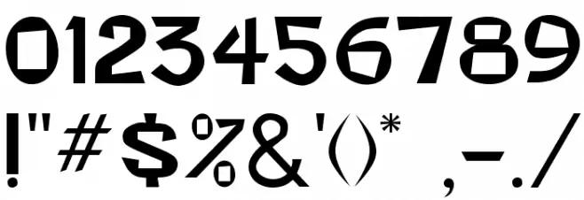 Beatsville Regular Font OTHER CHARS