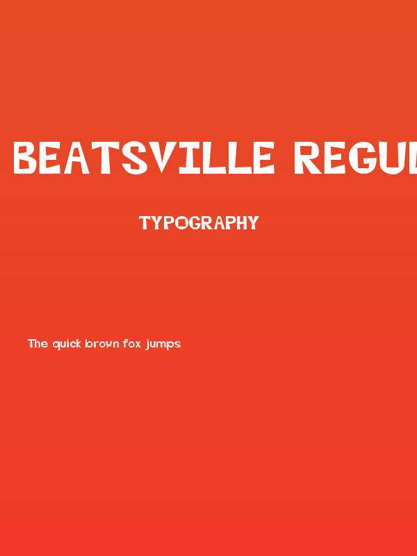 Beatsville Regular Poster