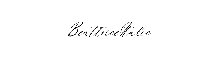 Beattrice Italic  Descarca Fonturi Gratis