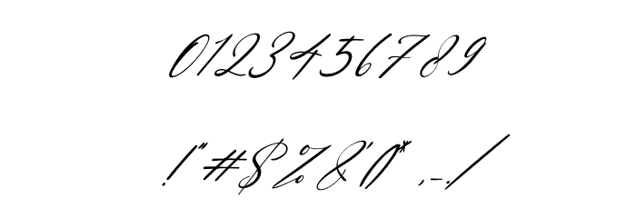 Beattrice Italic Font OTHER CHARS