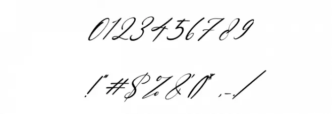 Beattrice Italic Font OTHER CHARS