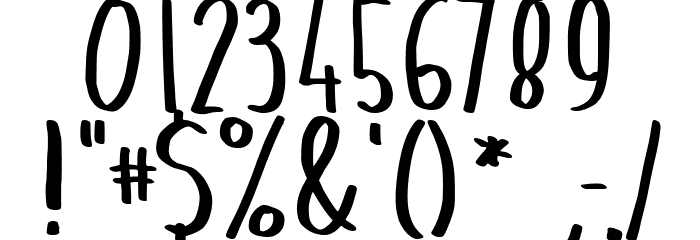 Beau Chat Font OTHER CHARS