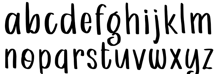 Beau Chat Font LOWERCASE
