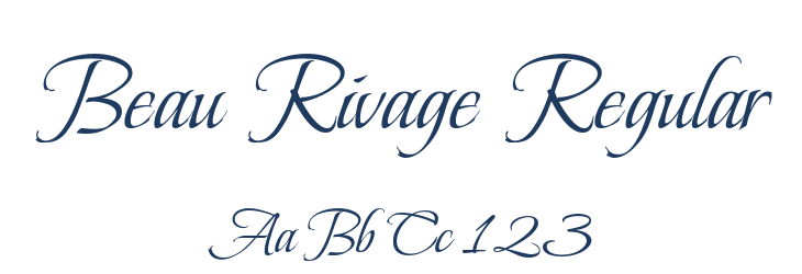 Beau Rivage Regular Font Preview