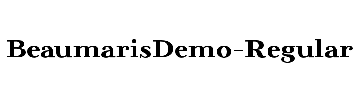 BeaumarisDemo-Regular  les polices de caractères gratuit tlcharger
