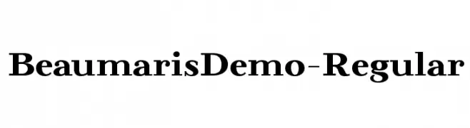 BeaumarisDemo-Regular  les polices de caractères gratuit tlcharger