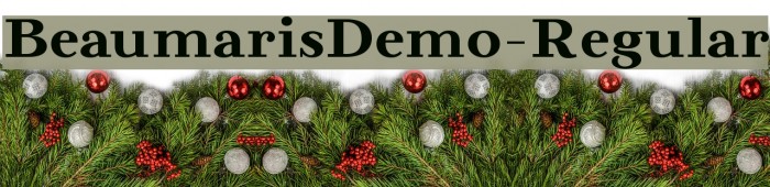 BeaumarisDemo-Regular Font examples