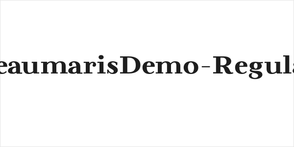 BeaumarisDemo-Regular Logo
