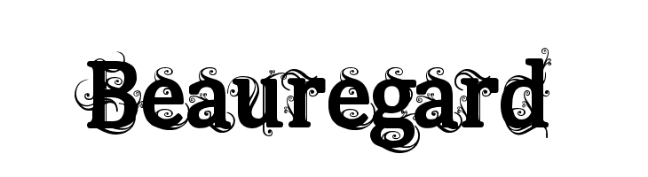 Beauregard  font caratteri gratis