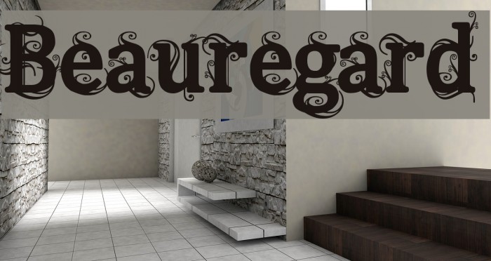 Beauregard Font examples