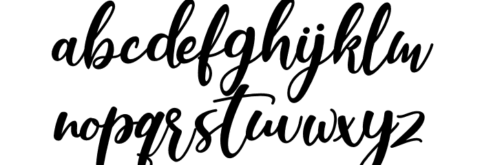 Beauthy Flower Font LOWERCASE