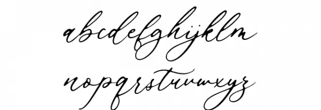 Beautica Font LOWERCASE