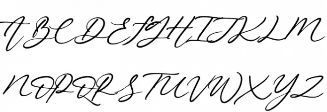 Beautiella Font UPPERCASE