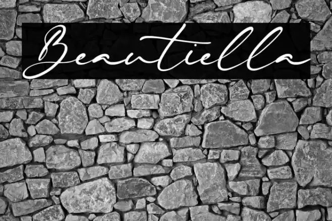 Beautiella Font examples