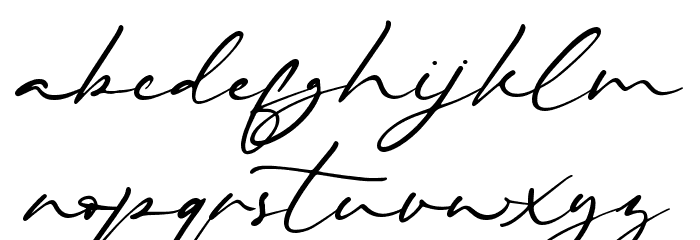 Beautiella Font LOWERCASE