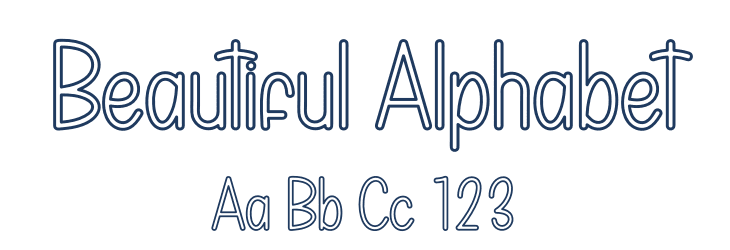 Beautiful Alphabet Font Preview
