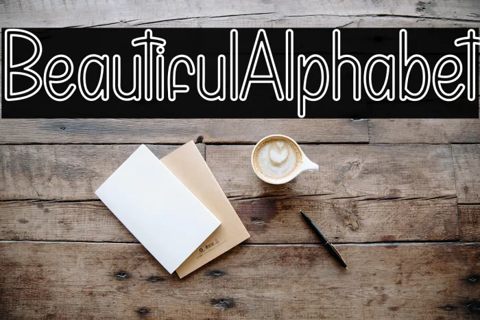 Beautiful Alphabet Example 3
