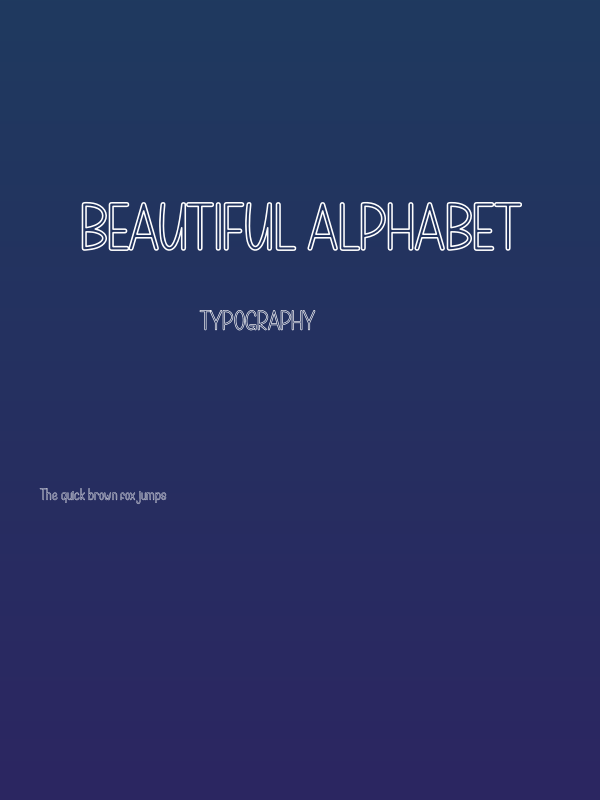 Beautiful Alphabet Poster