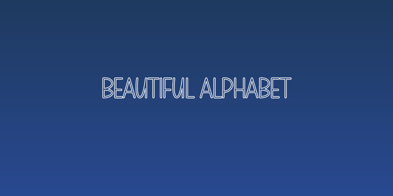 Beautiful Alphabet Social Header