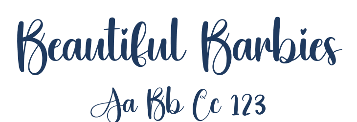 Beautiful Barbies Font Preview
