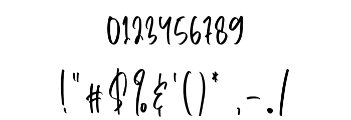 Beautiful Blossoms Font OTHER CHARS