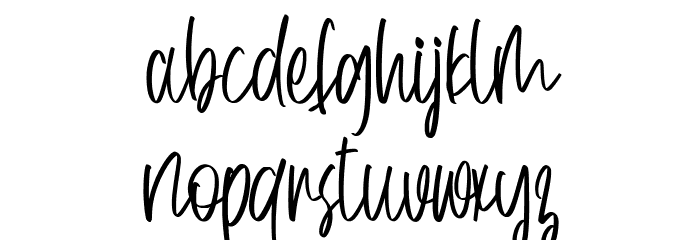 Beautiful Blossoms Font LOWERCASE