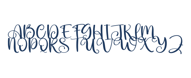 Beautiful Butterfly Uppercase