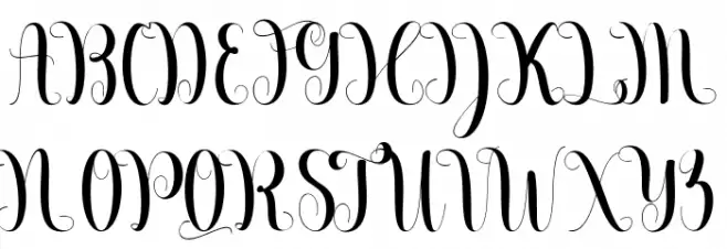 Beautiful Calligraphy Free Polices MAJUSCULES
