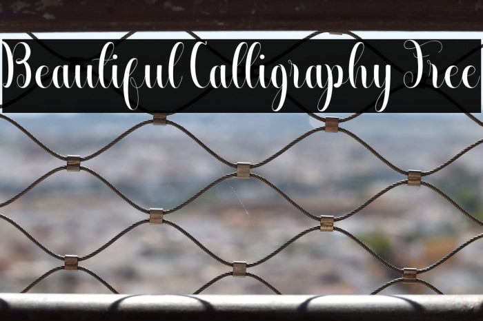 Beautiful Calligraphy Free Example 2