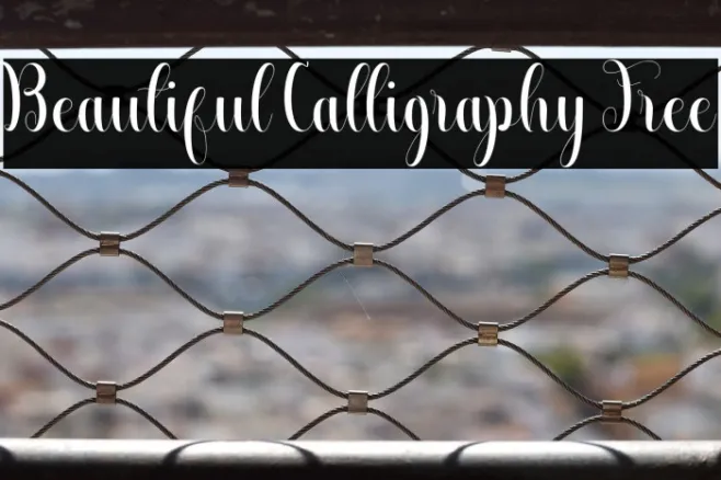 Beautiful Calligraphy Free Example 2