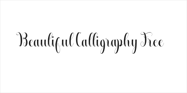 Beautiful Calligraphy Free Logo