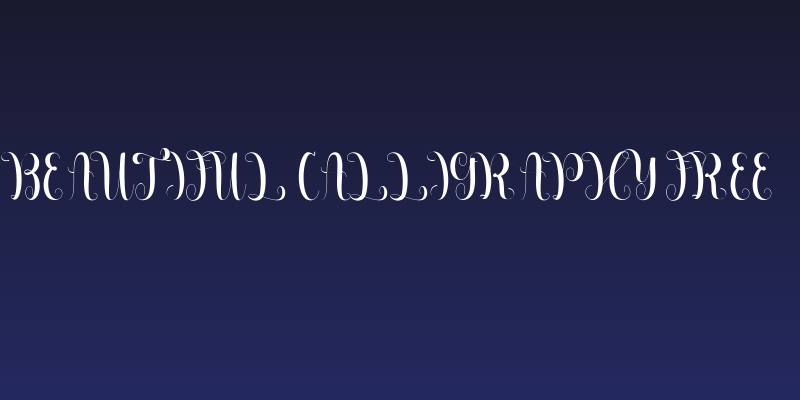 Beautiful Calligraphy Free Social Header