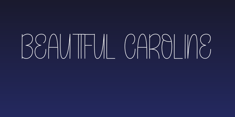 Beautiful Caroline Social Header