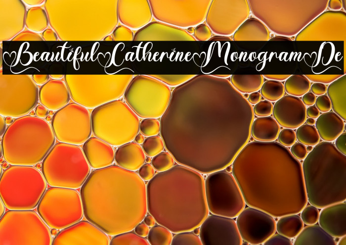 Beautiful Catherine Monogram De Example 1